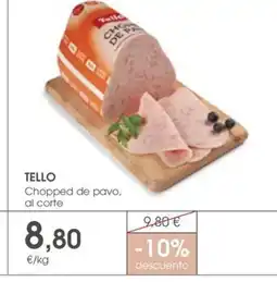 Supermercados Plaza TELLO Chopped de pavo oferta