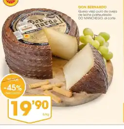 Supermercados Plaza DON BERNARDO Queso viejo puro de oveja oferta
