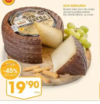 Supermercados Plaza DON BERNARDO Queso viejo puro de oveja oferta