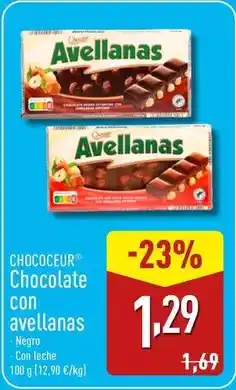 ALDI Chocolate con avellanas oferta