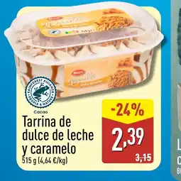 ALDI Tarrina de dulce de leche y caramelo oferta