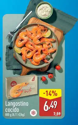 ALDI Langostino cocido oferta