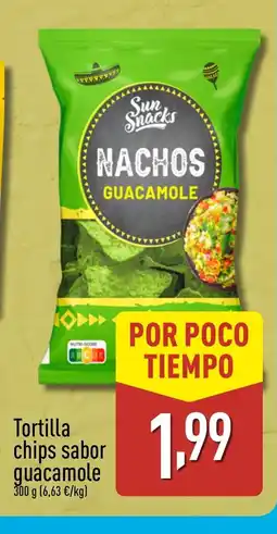 ALDI Tortilla chips sabor guacamole oferta