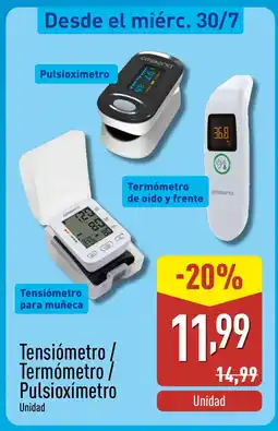 ALDI Tensiómetro / Termómetro / Pulsioxímetro oferta