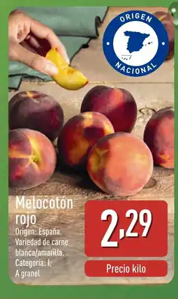 ALDI Melocotón rojo oferta