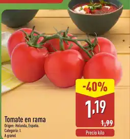 ALDI Tomate en rama oferta