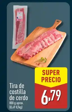 ALDI Tira de costilla de cerdo oferta