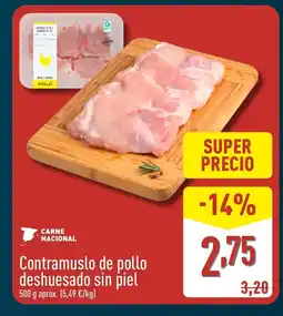 ALDI Contramuslo de pollo deshuesado sin piel oferta