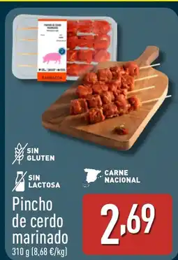 ALDI Pincho de cerdo marinado oferta