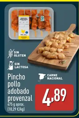 ALDI Pincho pollo adobado provenzal oferta