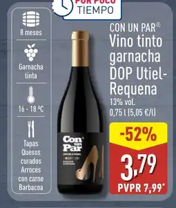 ALDI CON UN PAR Vino tinto garnacha DOP Utiel- Requena oferta