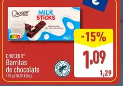 ALDI CHOCEUR Barritas de chocolate oferta