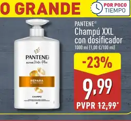 ALDI PANTENE Champú XXL con dosificador oferta