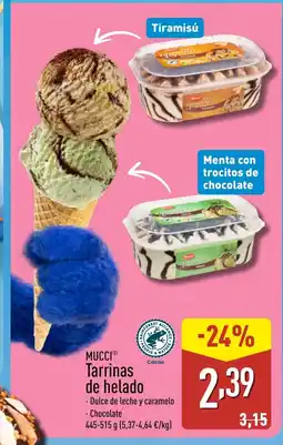 ALDI MUCCI Tarrinas de helado oferta