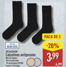 ALDI UP2FASHION Calcetines antipresión oferta