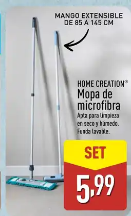 ALDI HOME CREATION Mopa de microfibra oferta