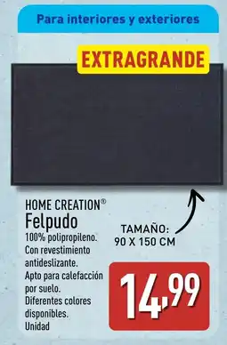ALDI HOME CREATION Felpudo oferta