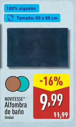 ALDI NOVITESSE Alfombra de baño oferta
