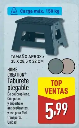 ALDI HOME CREATION Taburete plegable oferta