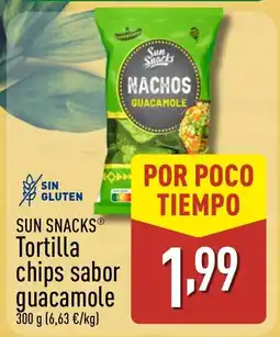 ALDI SUN SNACKS Tortilla chips sabor guacamole oferta
