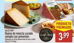 ALDI SELECTUM Queso de mezcla curado untado con pimentón oferta