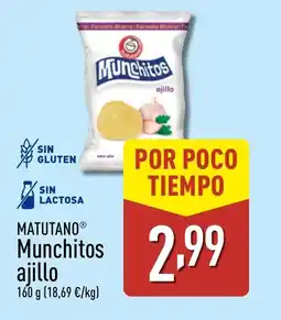 ALDI MATUTANO Munchitos ajillo oferta