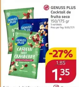 GENUSS PLUSS Cocktail de fruita seca