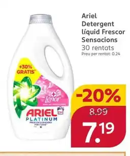 Rossmann ARIEL Detergent Líquid Frescor Sensacions oferta