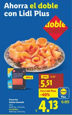 Lidl OCEAN SEA Salmón ahumado oferta