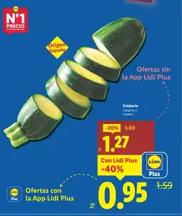Lidl Calabacín oferta