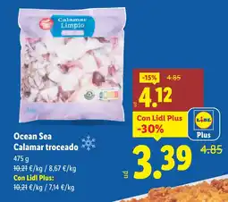 Lidl OCEAN SEA Calamar troceado oferta