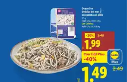 Lidl OCEAN SEA Delicias del mar con gambas al ajillo oferta
