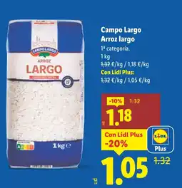 Lidl CAMPO LARGO Arroz largo oferta
