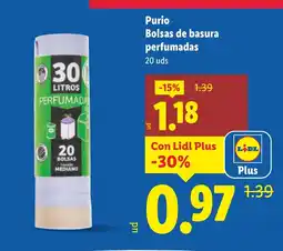 Lidl PURIO Bolsas de basura perfumadas oferta