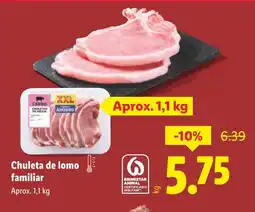 Lidl Chuleta de lomo familiar oferta