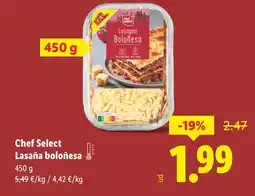 Lidl CHEF SELECT Lasaña boloñesa oferta