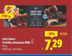 Lidl CHEF SElECT Costillas ahumadas BBQ oferta