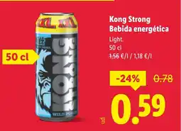 Lidl KONG STRONG Bebida energética oferta