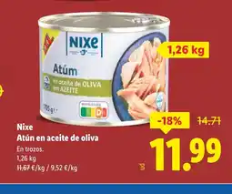 Lidl NIXE Atún en aceite de oliva oferta