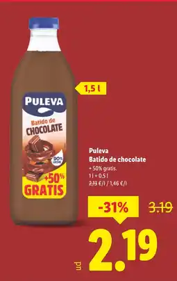 Lidl PULEVA Batido de chocolate oferta