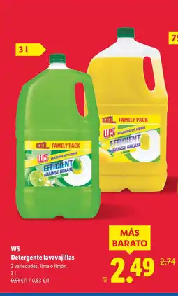 Lidl W5 Detergente lavavajillas oferta