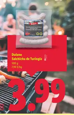 Lidl DULANO Salchicha de Turingia oferta