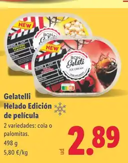 Lidl GELATELLI Helado Edición de película oferta