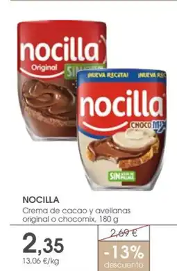 Supermercados Plaza NOCILLA Crema de cacao y avellanas original o chocomix oferta