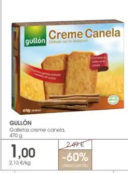 Supermercados Plaza GULLÓN Galletas creme canela oferta