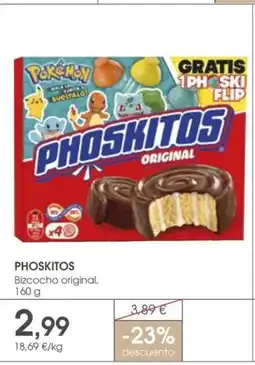 Supermercados Plaza PHOSKITOS Bizcocho original oferta