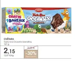 Supermercados Plaza CUÉTARA Tosta rica Oceanix blanditos oferta