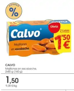 Supermercados Plaza CALVO Mejillones en escabeche oferta