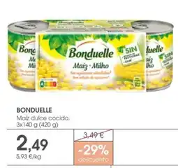 Supermercados Plaza BONDUELLE Maíz dulce cocido oferta