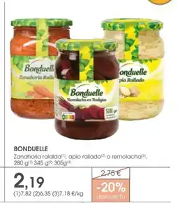 Supermercados Plaza BONDUELLE Zanahoria ralalda, apio rallado (2) o remolacha oferta
